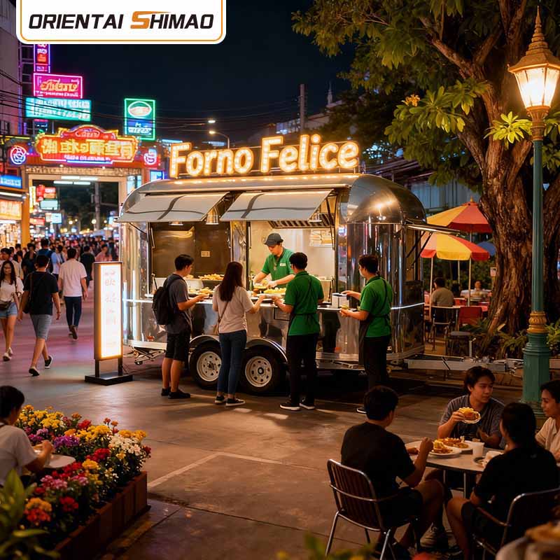 Treler Makanan Dengan Dapur Penuh Trak Makanan Murah Treler Makanan Kecil Trak Makanan