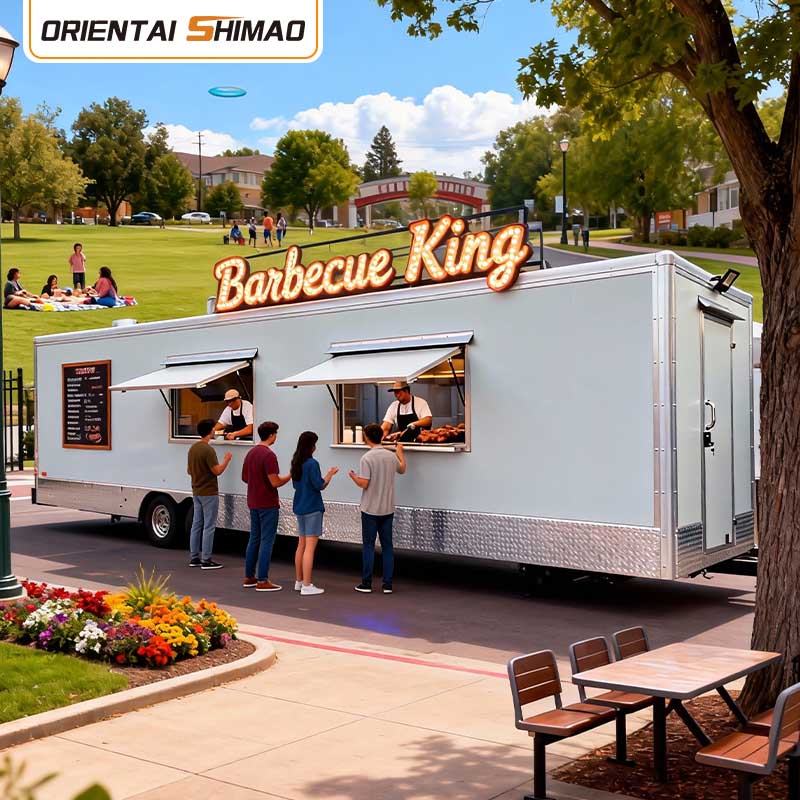 Keranjang Aiskrim Gelato Dessert Churros Mobile Katering Treler Makanan Perkhidmatan Jalanan Trak Makanan